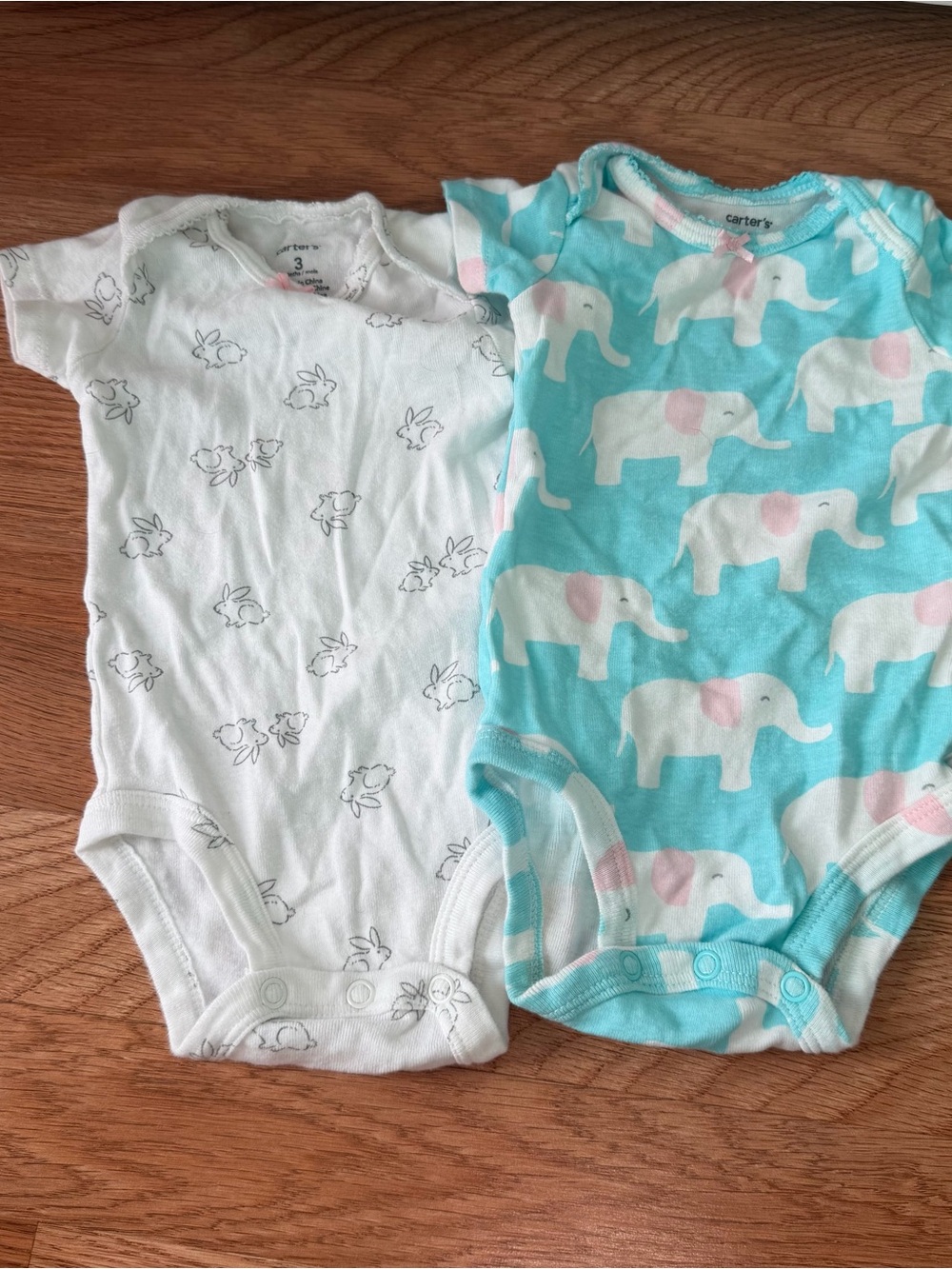 2 Carters 3 Month Bodysuits